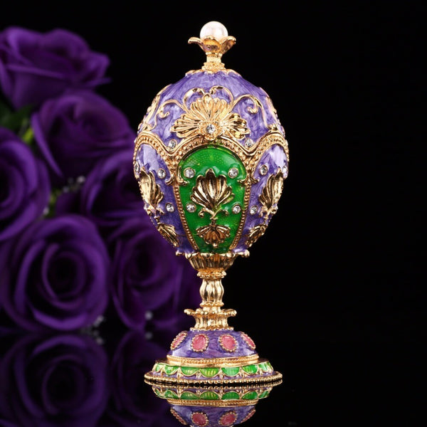 Oeuf de Fabergé violet imitation